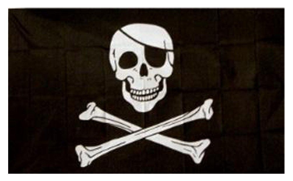 Jolly Roger Pirate Flag 5x3ft With Eyelets