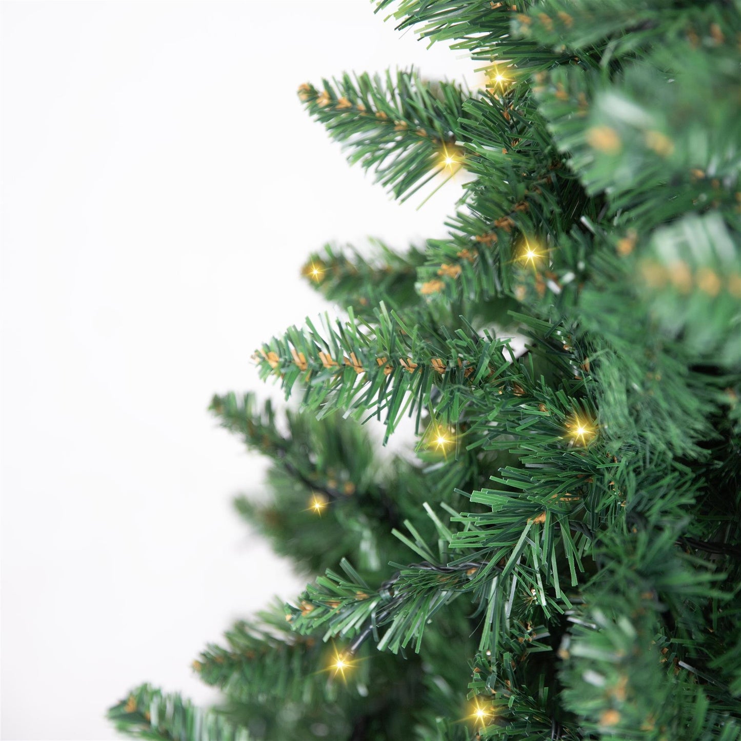 6ft Pre-Lit Green Christmas Tree with White LEDs