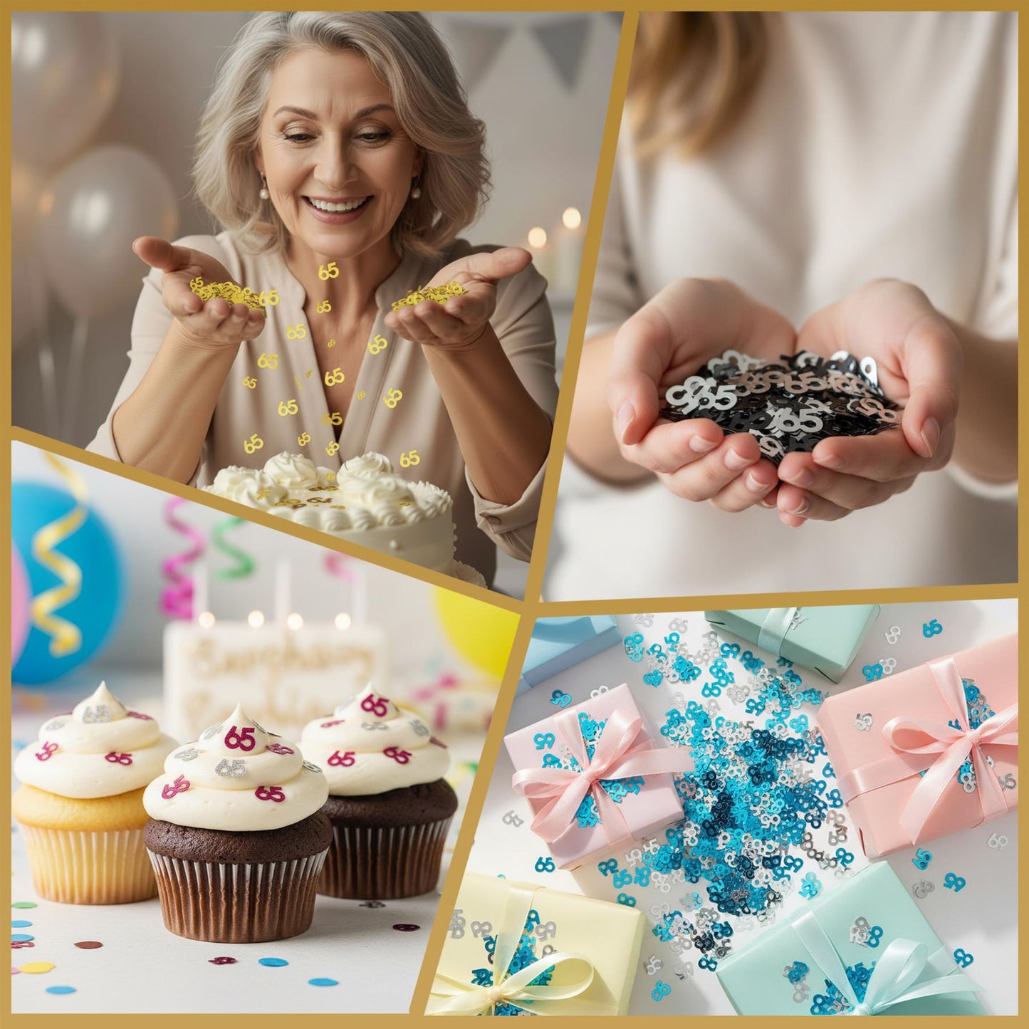 65th Confetti Gold 14G 1PK
