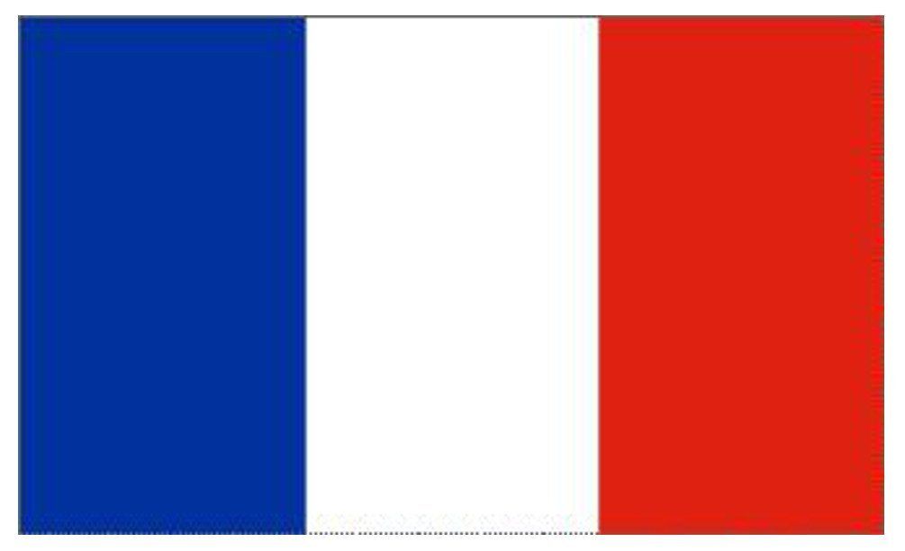 France Flag 5x3ft With Eyelets