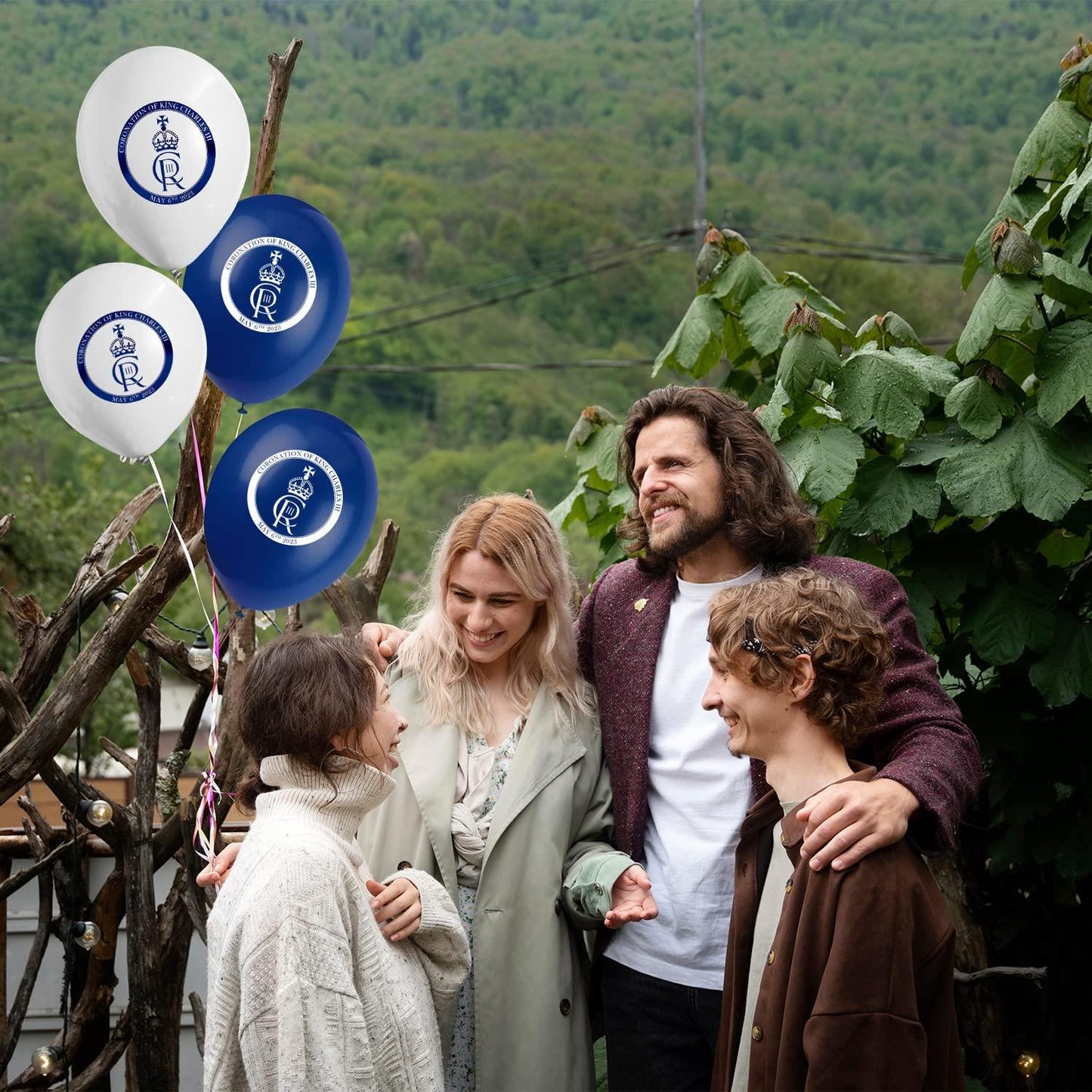 King Charles Logo Printed Balloons 12INCH 40 Pack