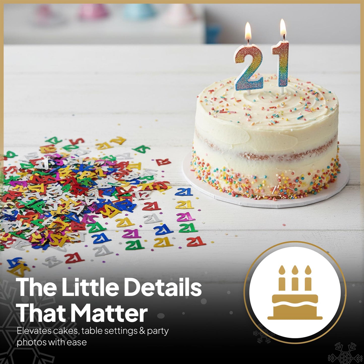 4 x 21th Mix Confetti Party Supply