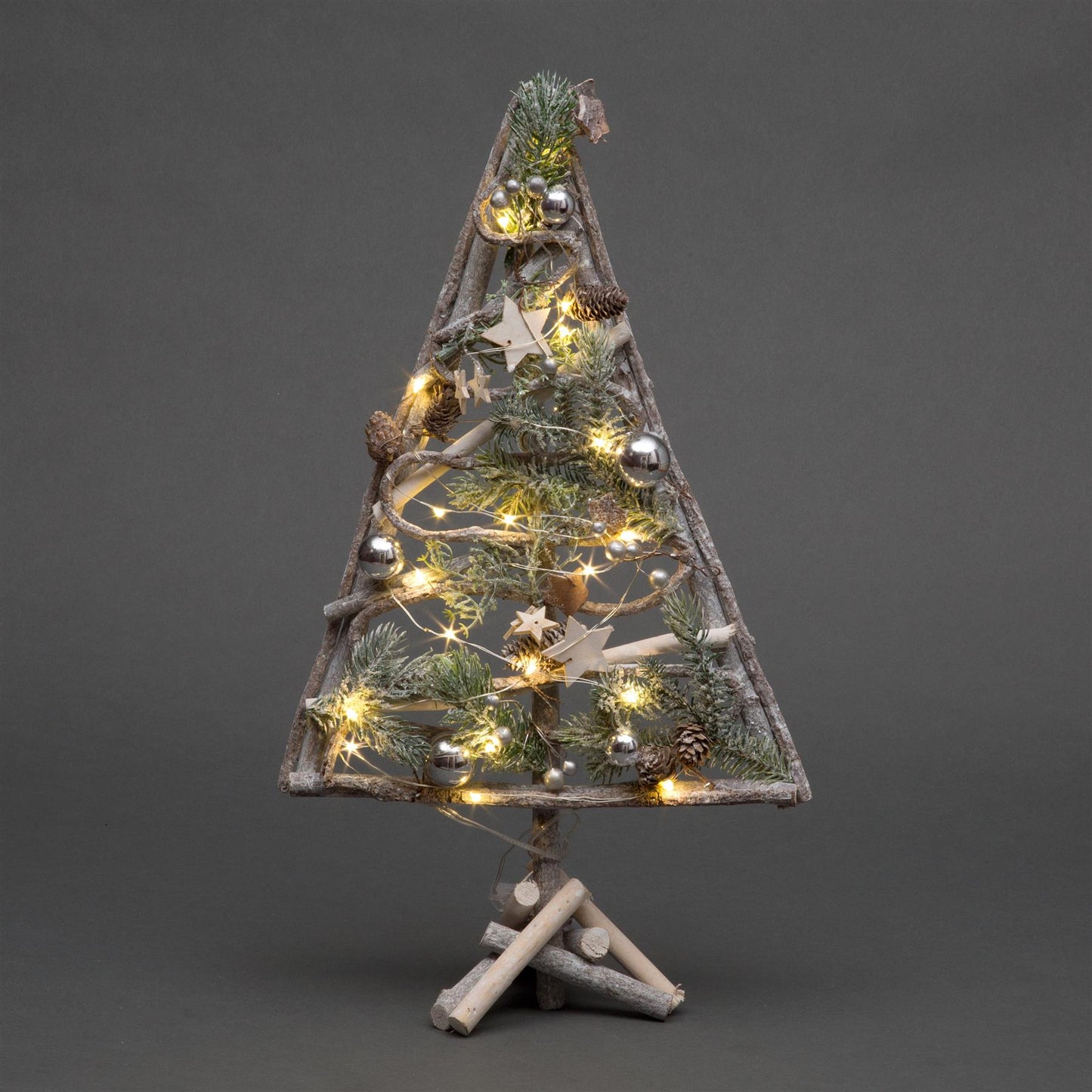 Wooden Tree with 20 LEDs