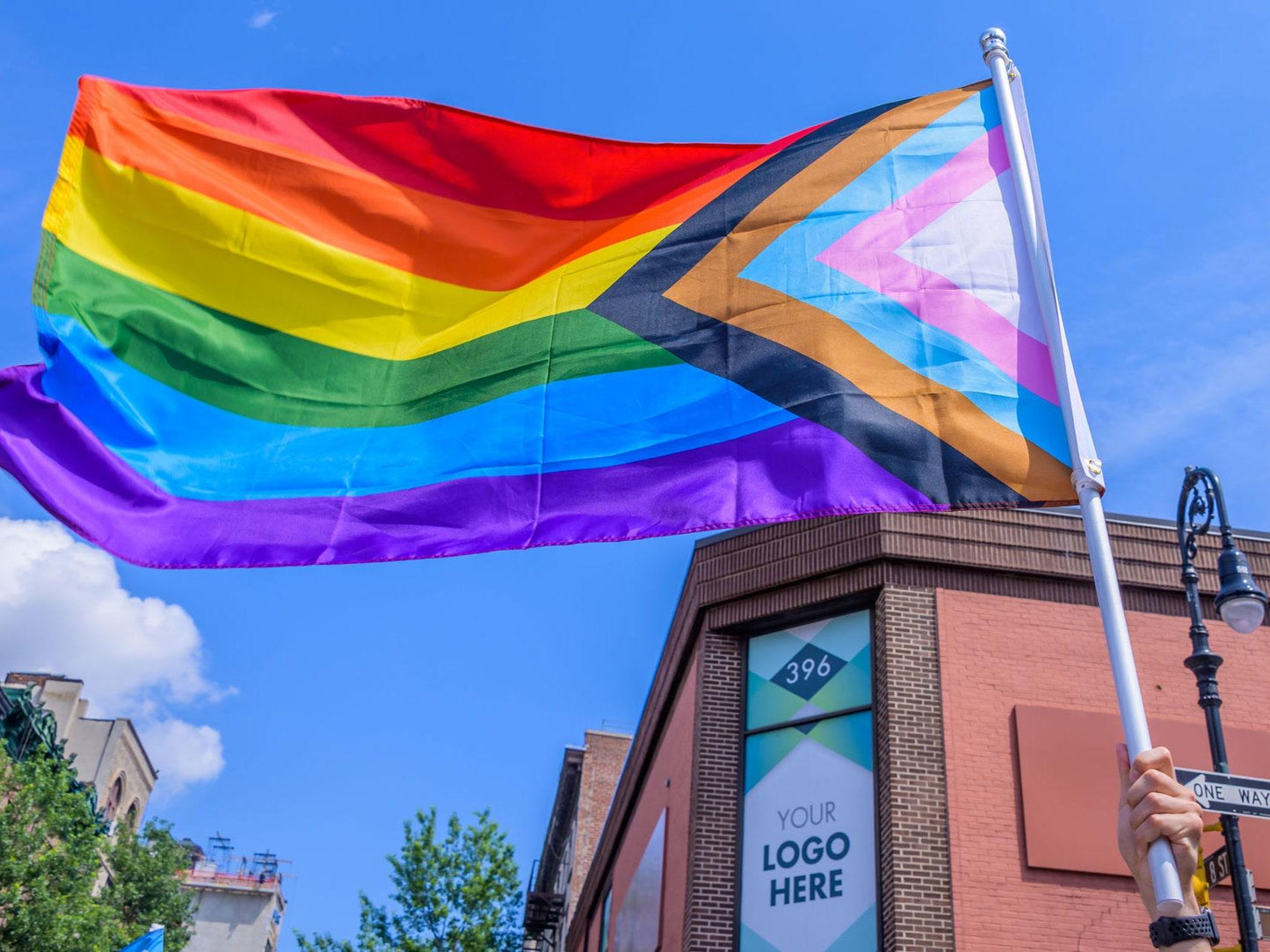 LGBTQ Trans Flag - 5x3ft with Eyelets