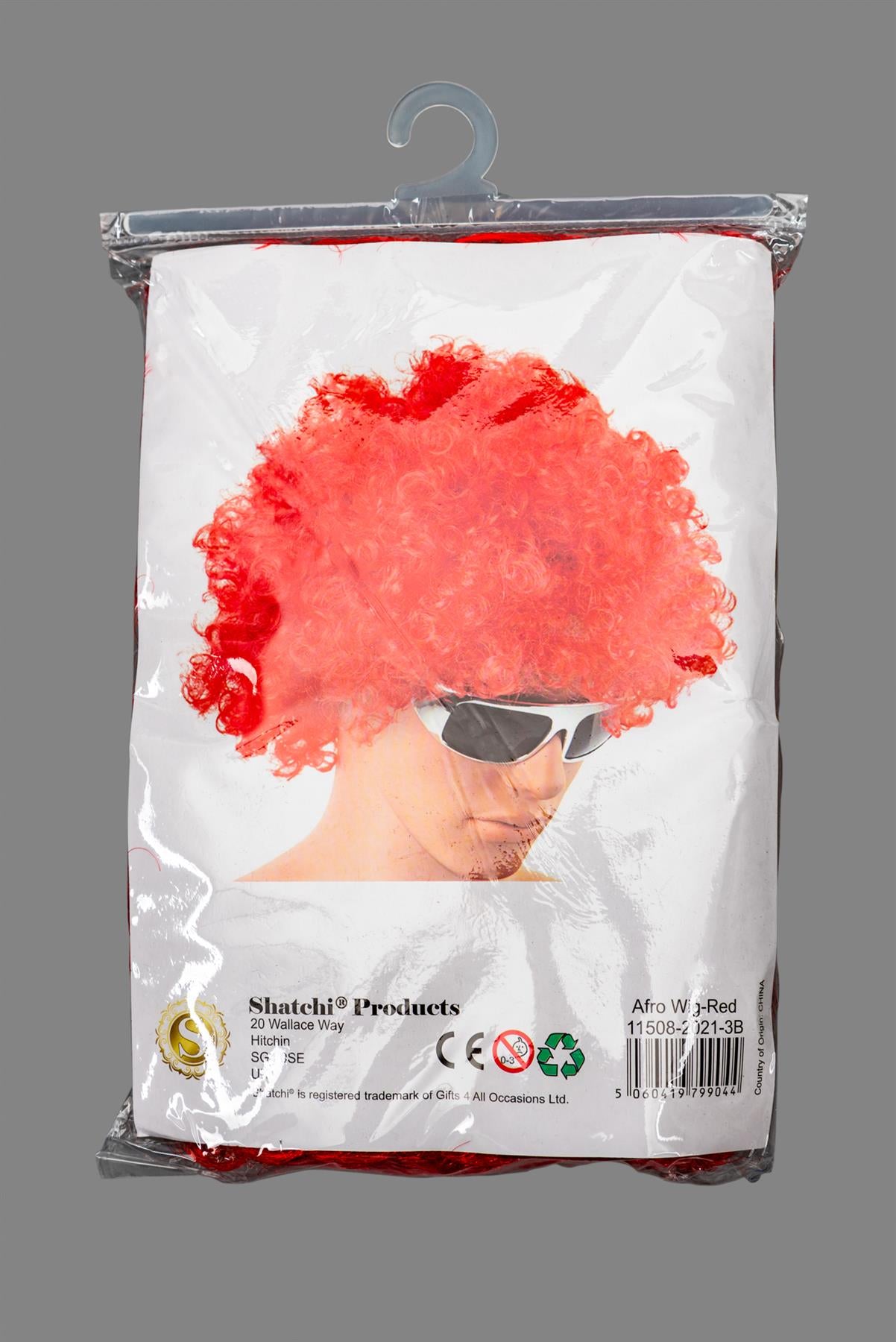 Red Afro Wig