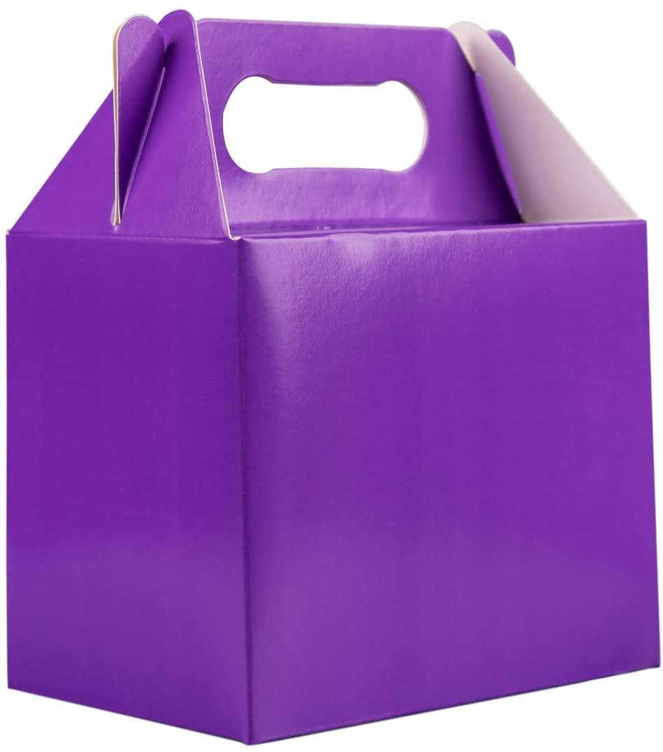 30 Purple Children's Party Lunch Boxes