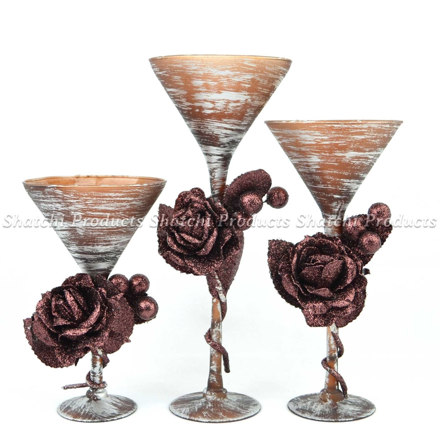 3 Decorative Candle Vase Holder Centerpieces