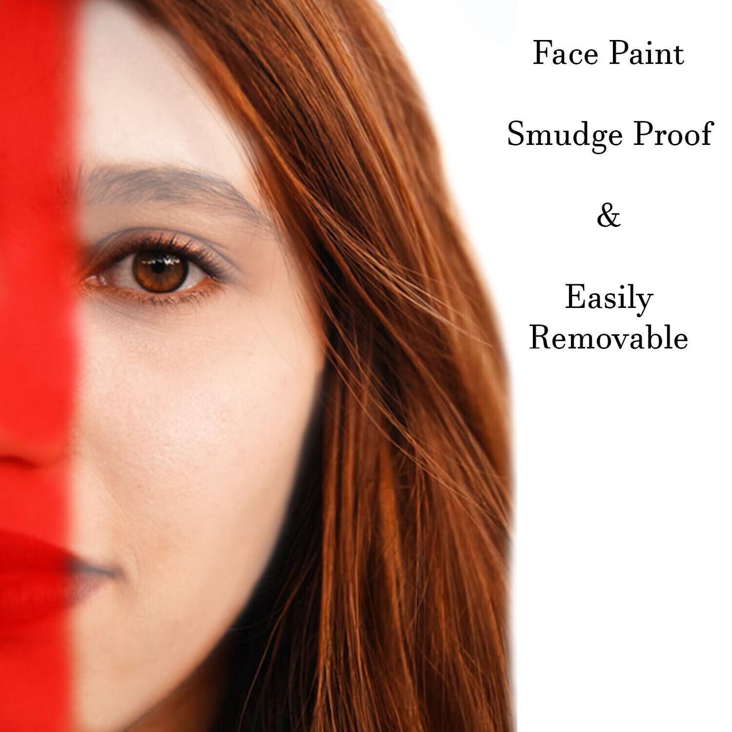 England Red and White Face Paint