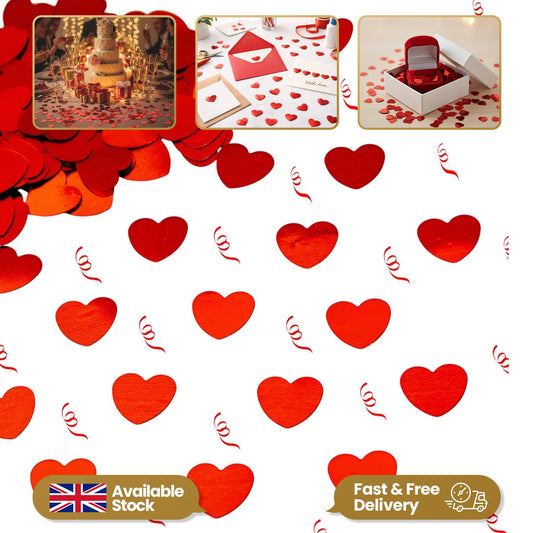 Jumbo Heart Confetti Red - 14g 1PK