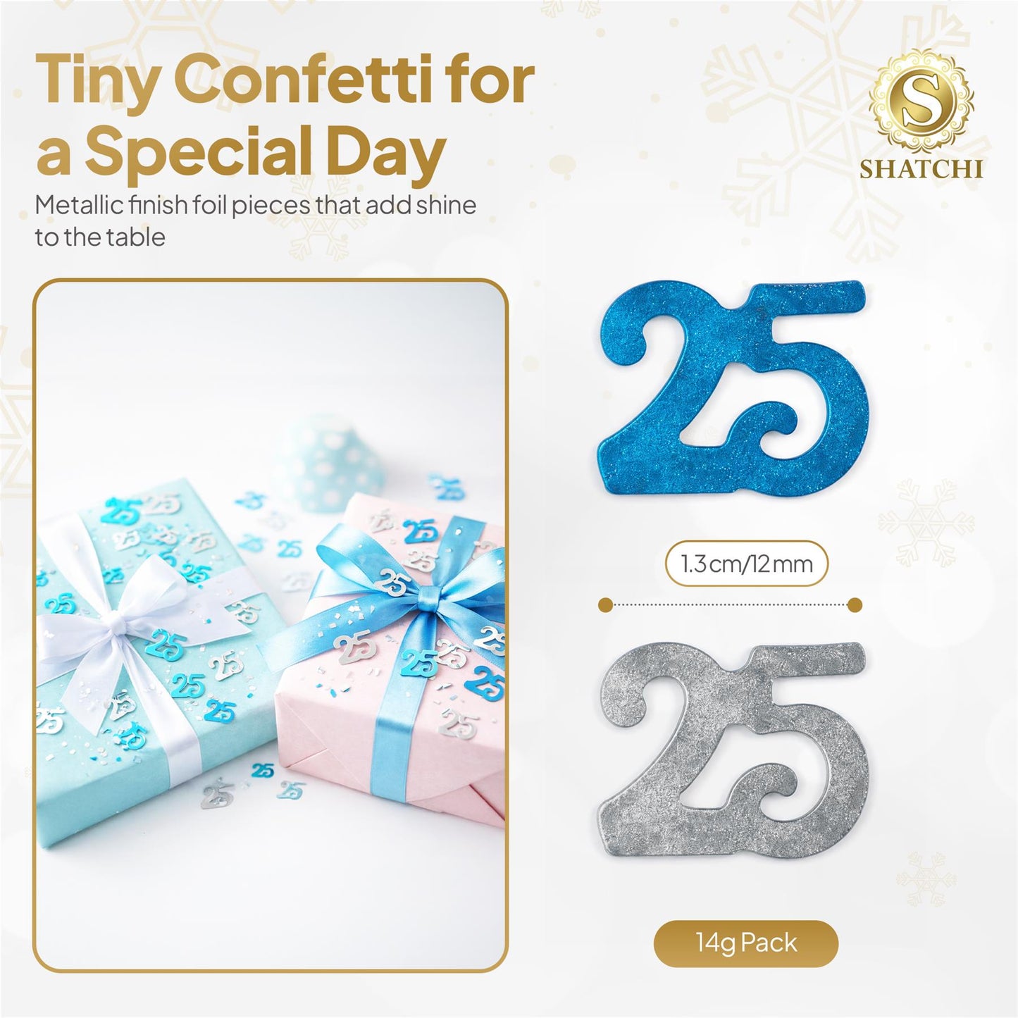 1 Pack 25th Birthday Confetti