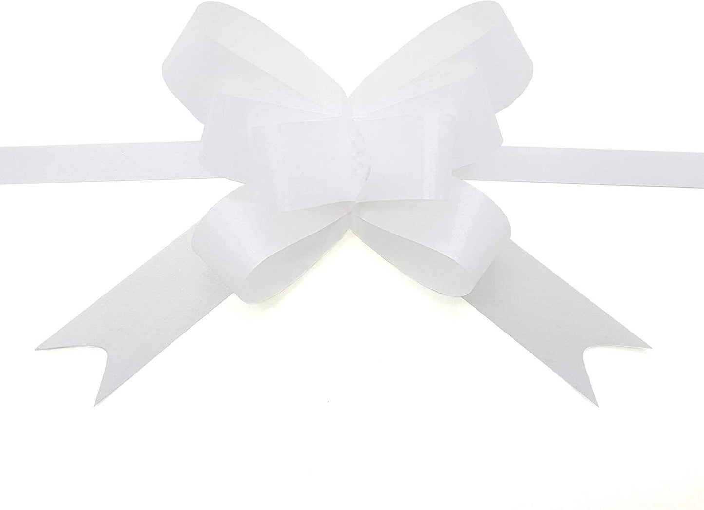 60 White Pullbows (50mm)