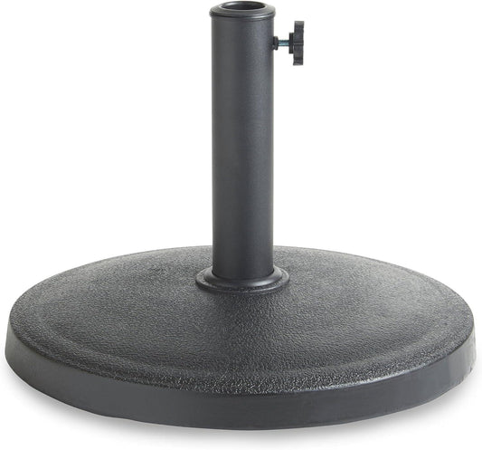 12Kg Concrete Round Parasol Base Black Heavy Duty Weight Stand