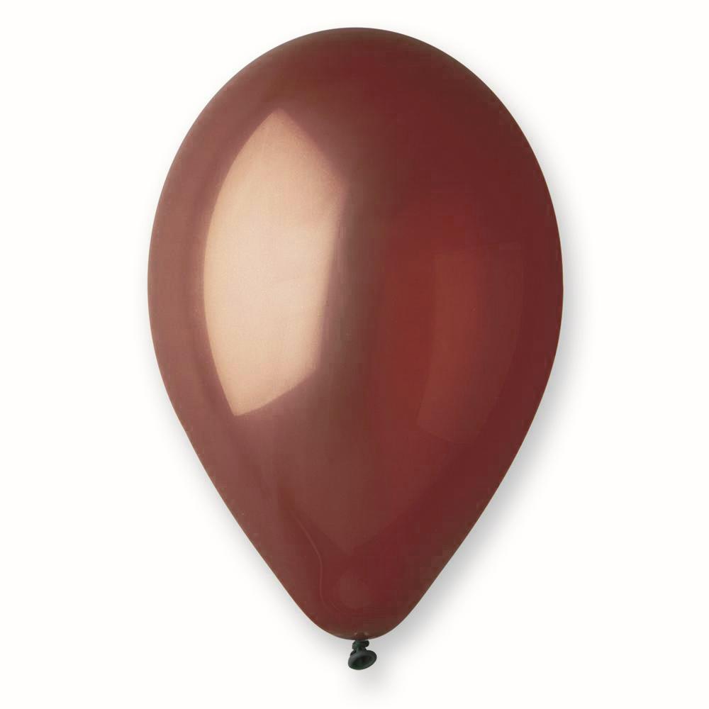 100 Dark Brown Balloons - 12"