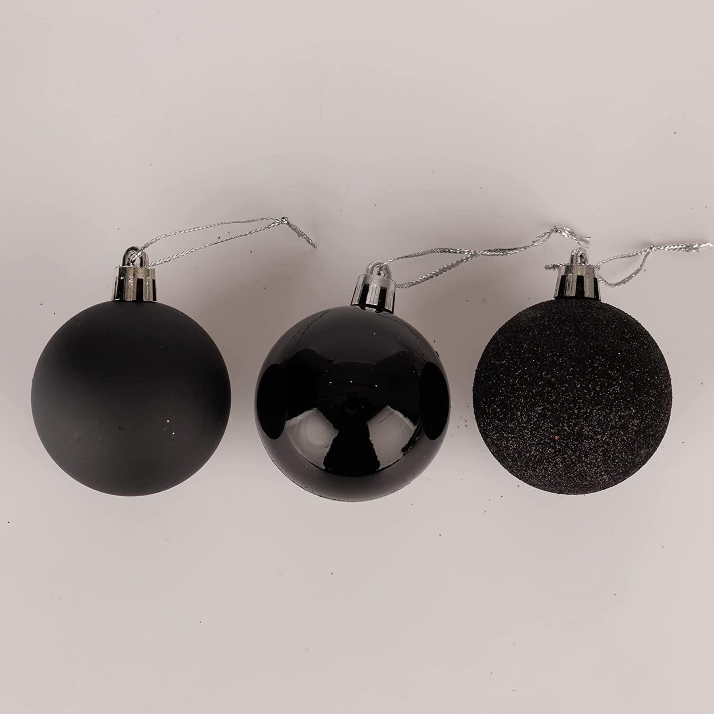 Black Baubles 5CM 9PCS Set