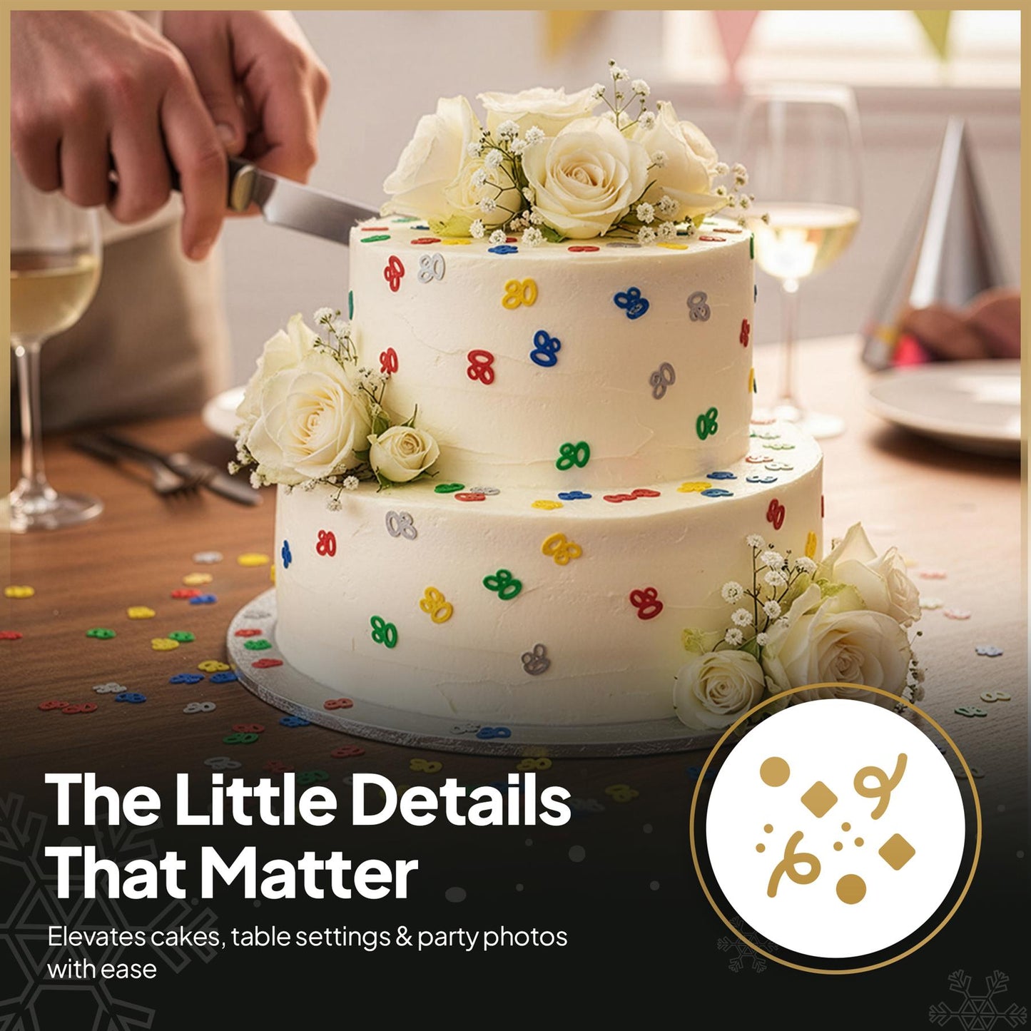 14g 80th Mix Happy Birthday Confetti