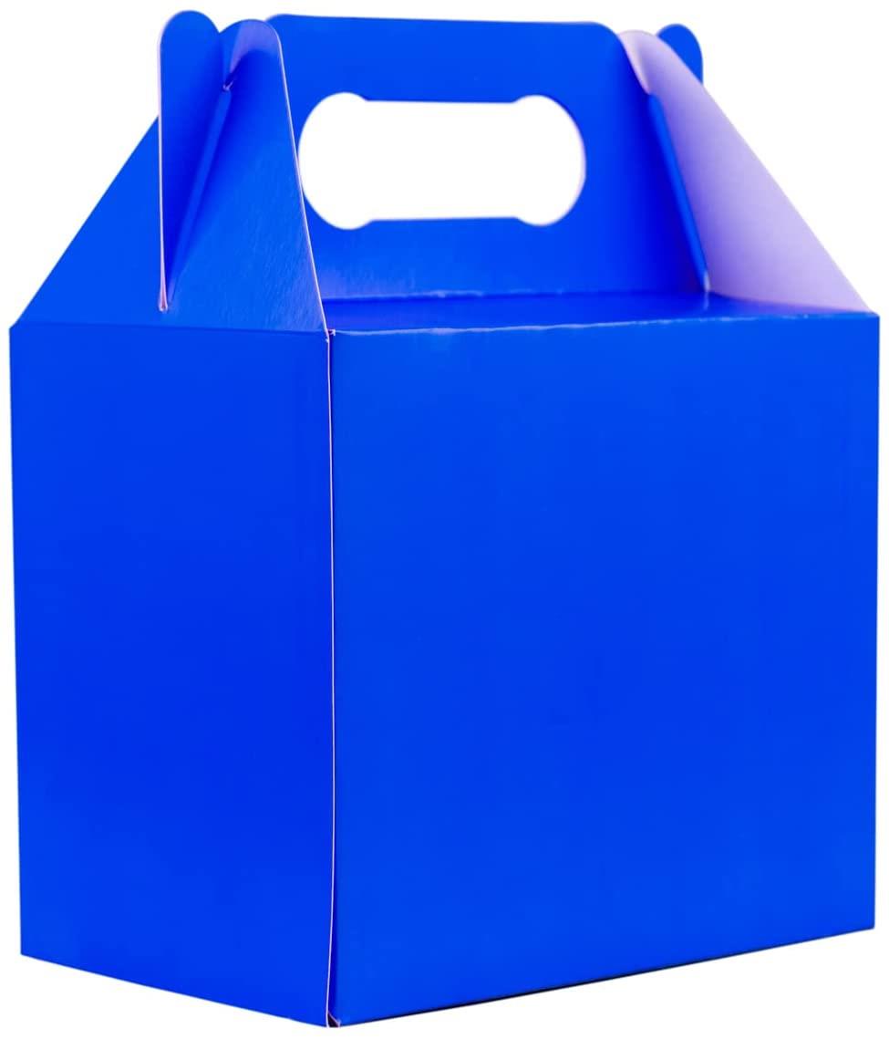 30 Blue Children's Party Lunch Boxes - 12x12x6cm