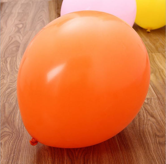 5 Orange Latex Balloons 12"