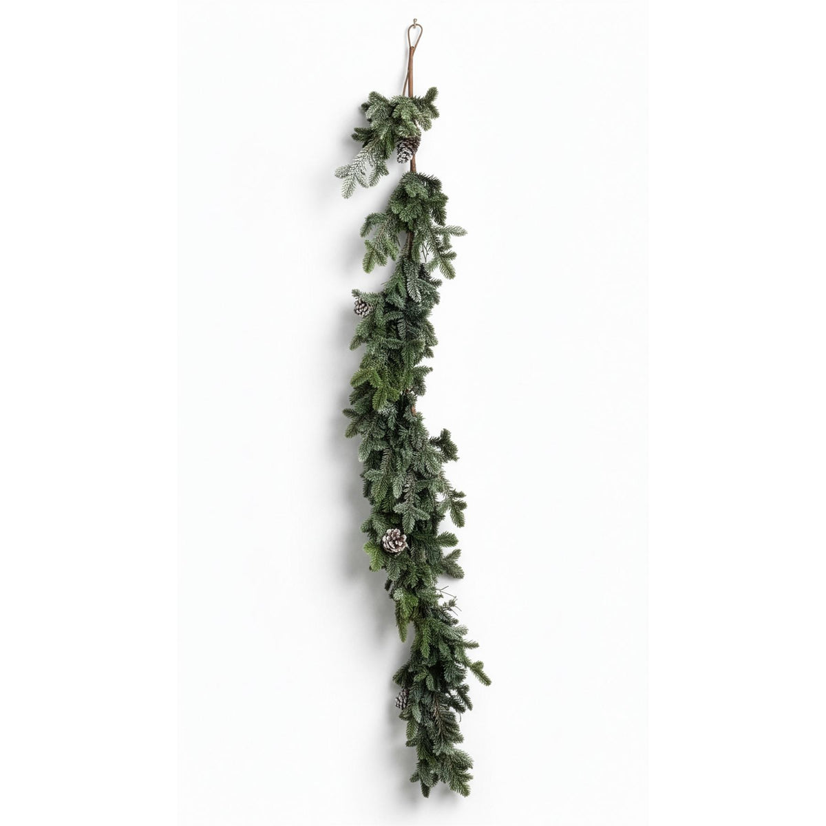180CM CYPRESS PINE WITH PINE CONES GARLAND