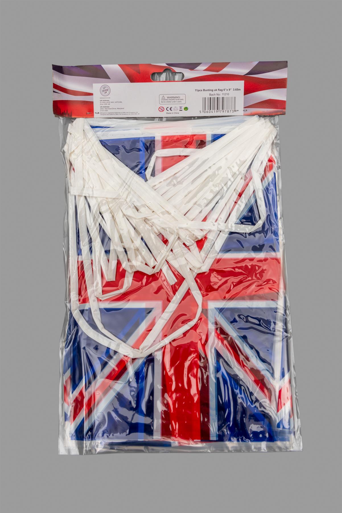 33ft Union Jack Bunting Garland 20 Flags