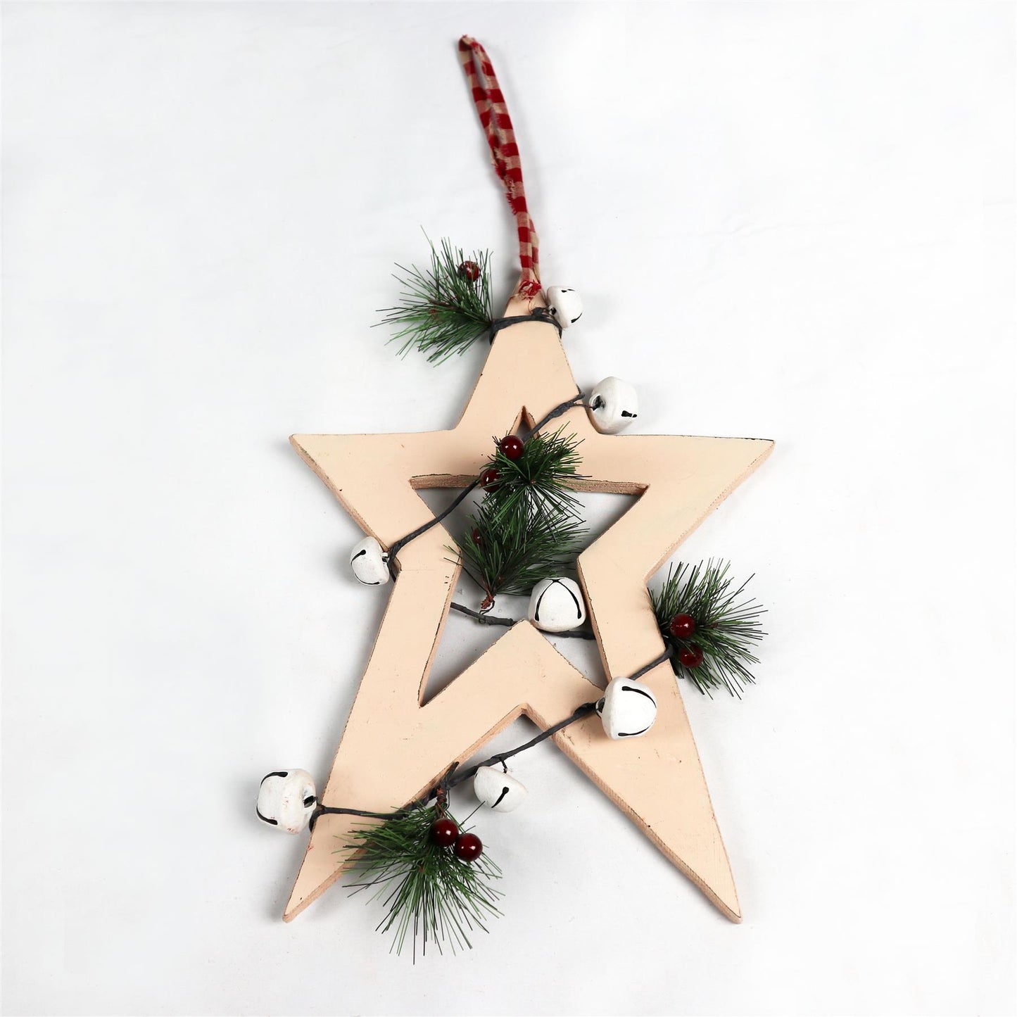 26cm Cream Star Hanging Decoration