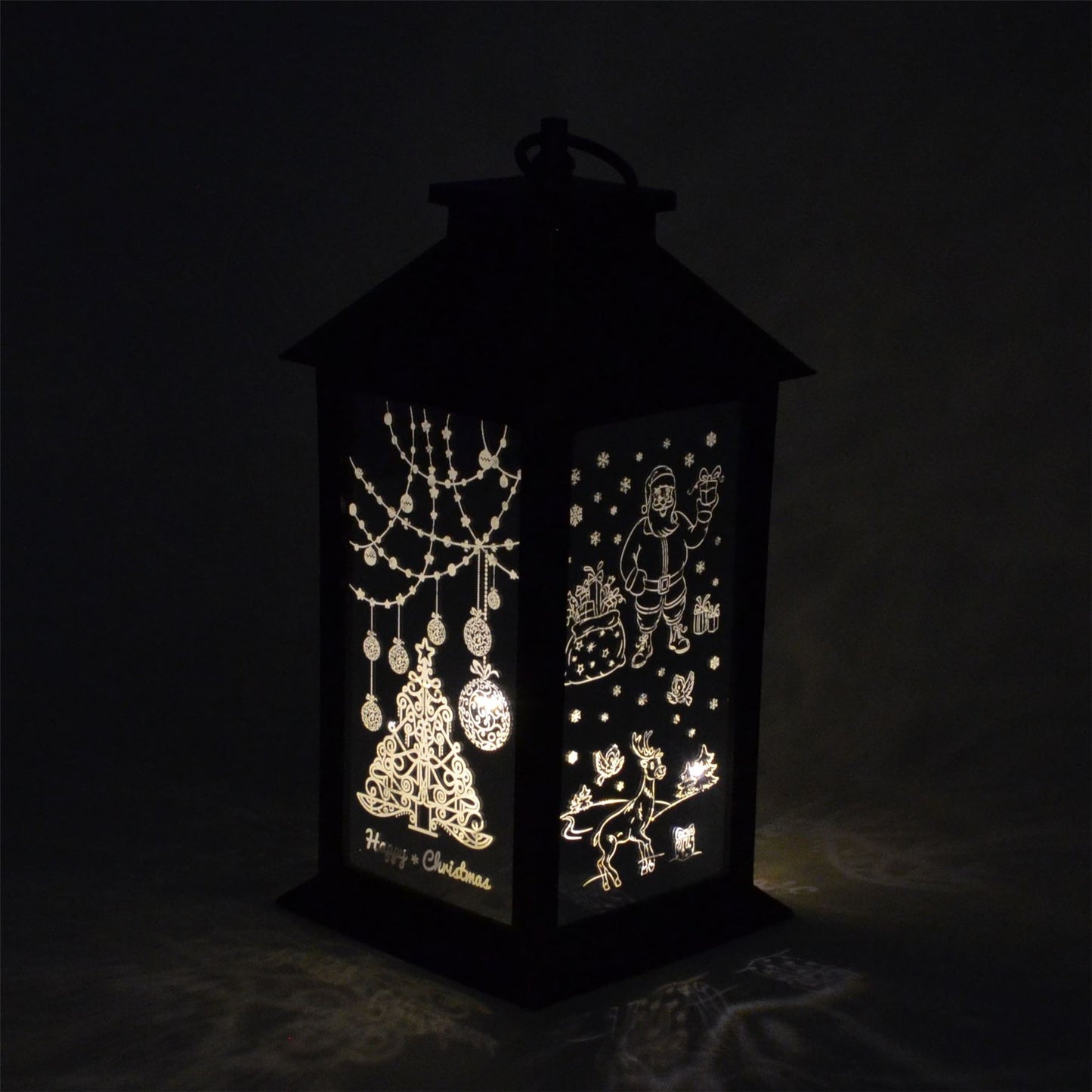 Rustic Gold Christmas Lantern