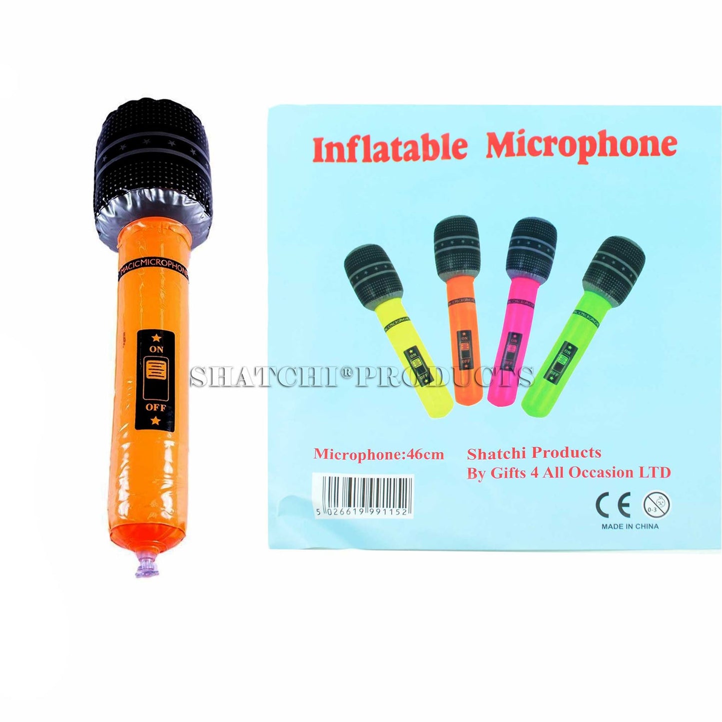 6 Inflatable Microphones (40cm)