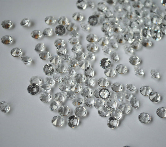 5000 Pieces of Diamond Confetti Clear - 2 Packs