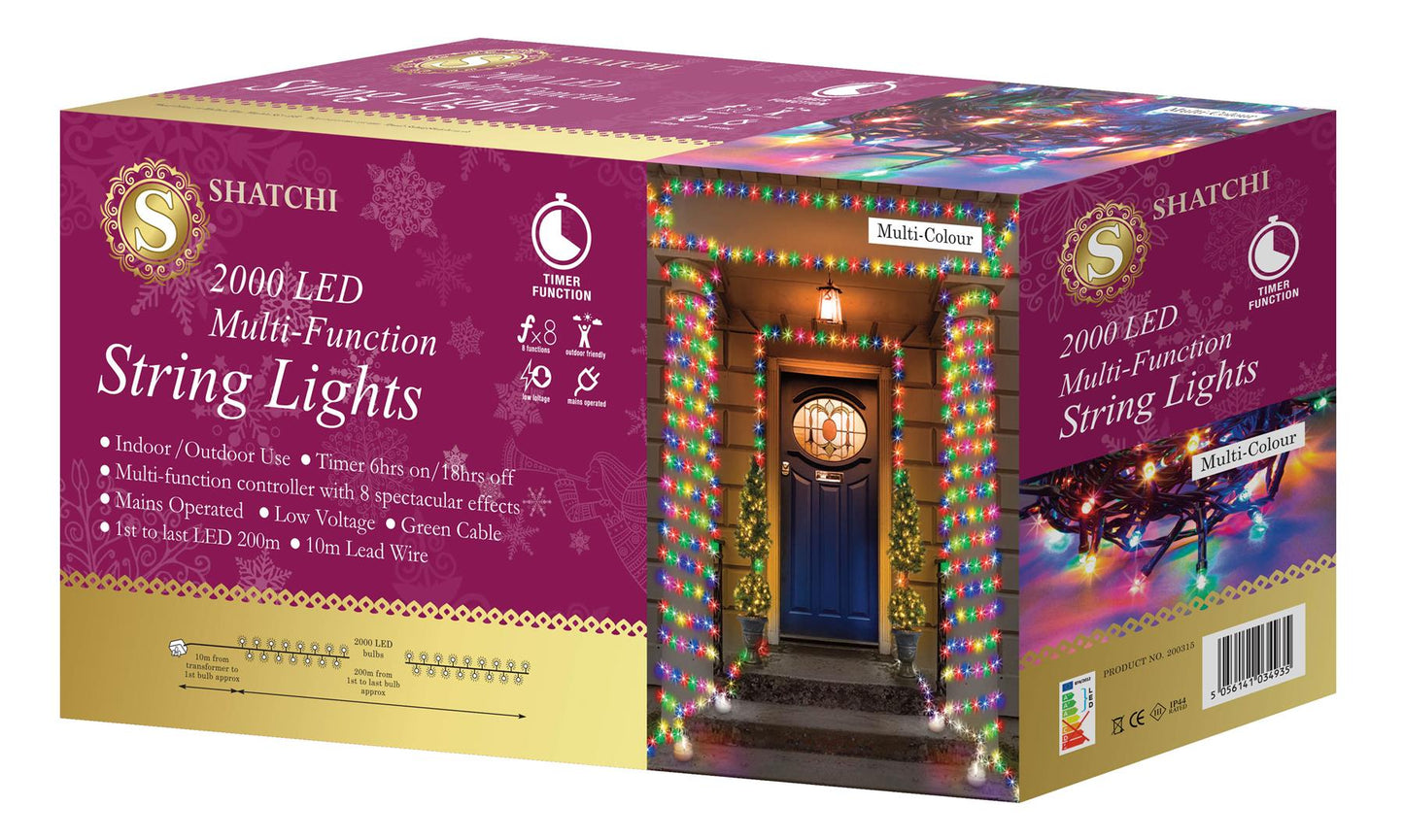 2000m LED GC Multi Fun String Lights, 200m