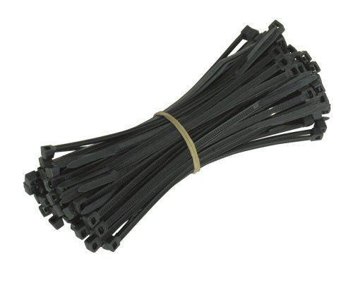 2 Packs of Black Cable Ties (100 each, 4.8x300mm)