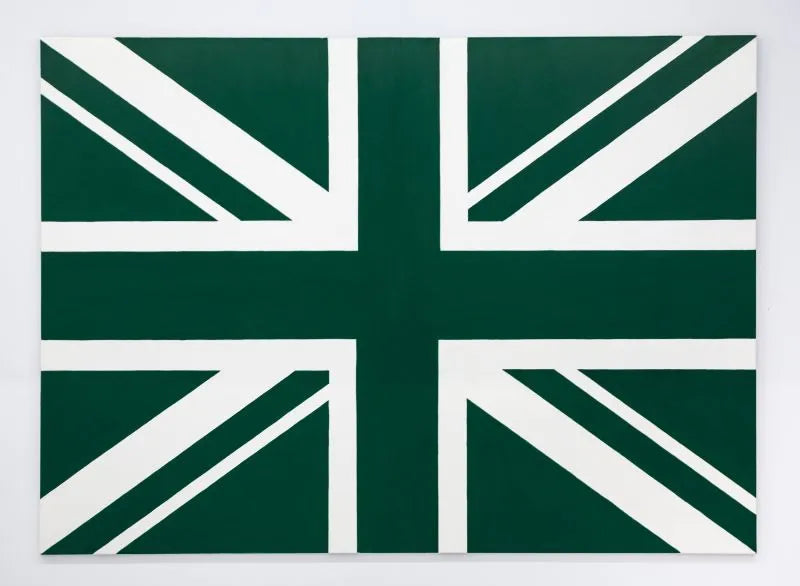 Union Jack Flag Green 5x3ft With Eyelets