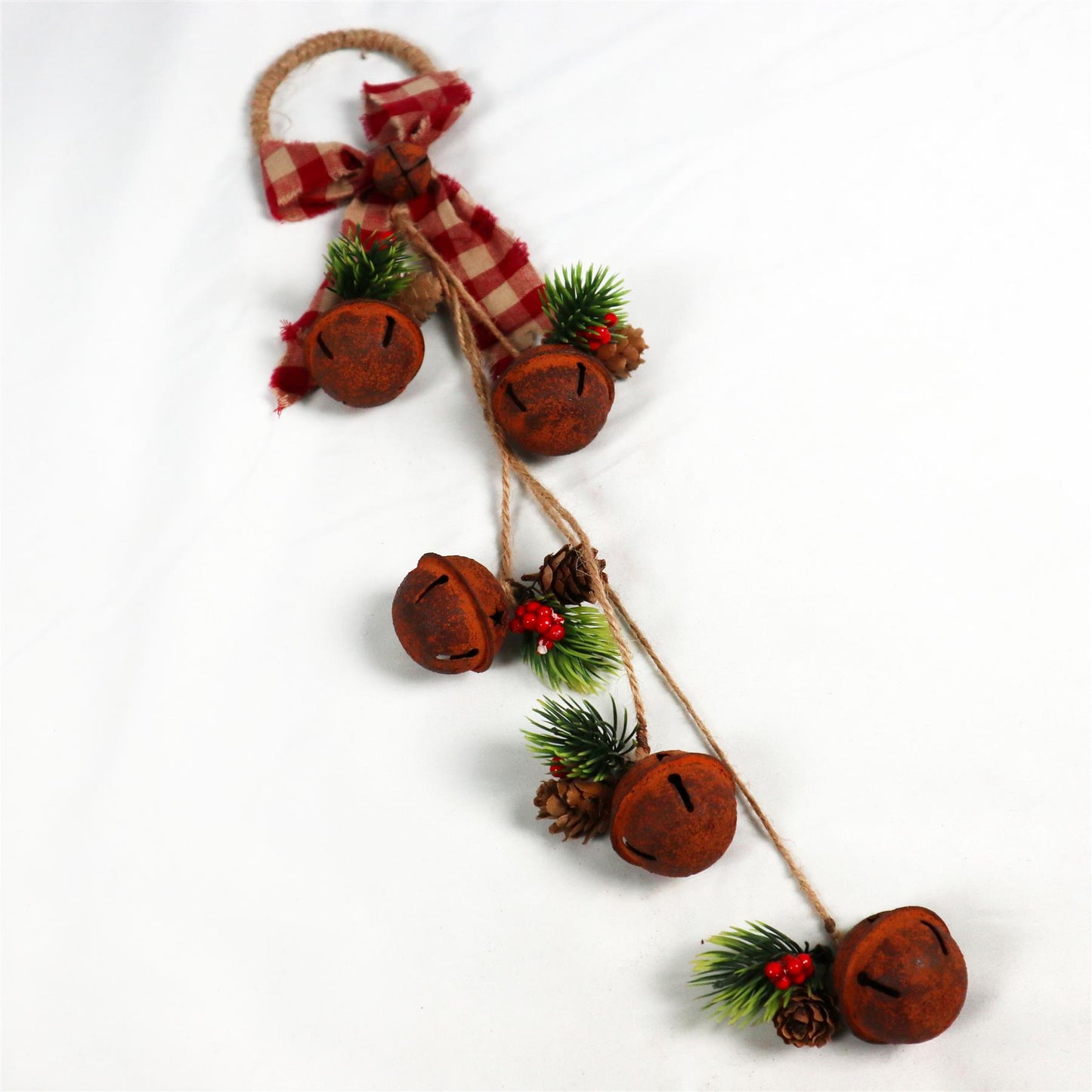 Hanging Decorations with Rusty Bells, 46cm