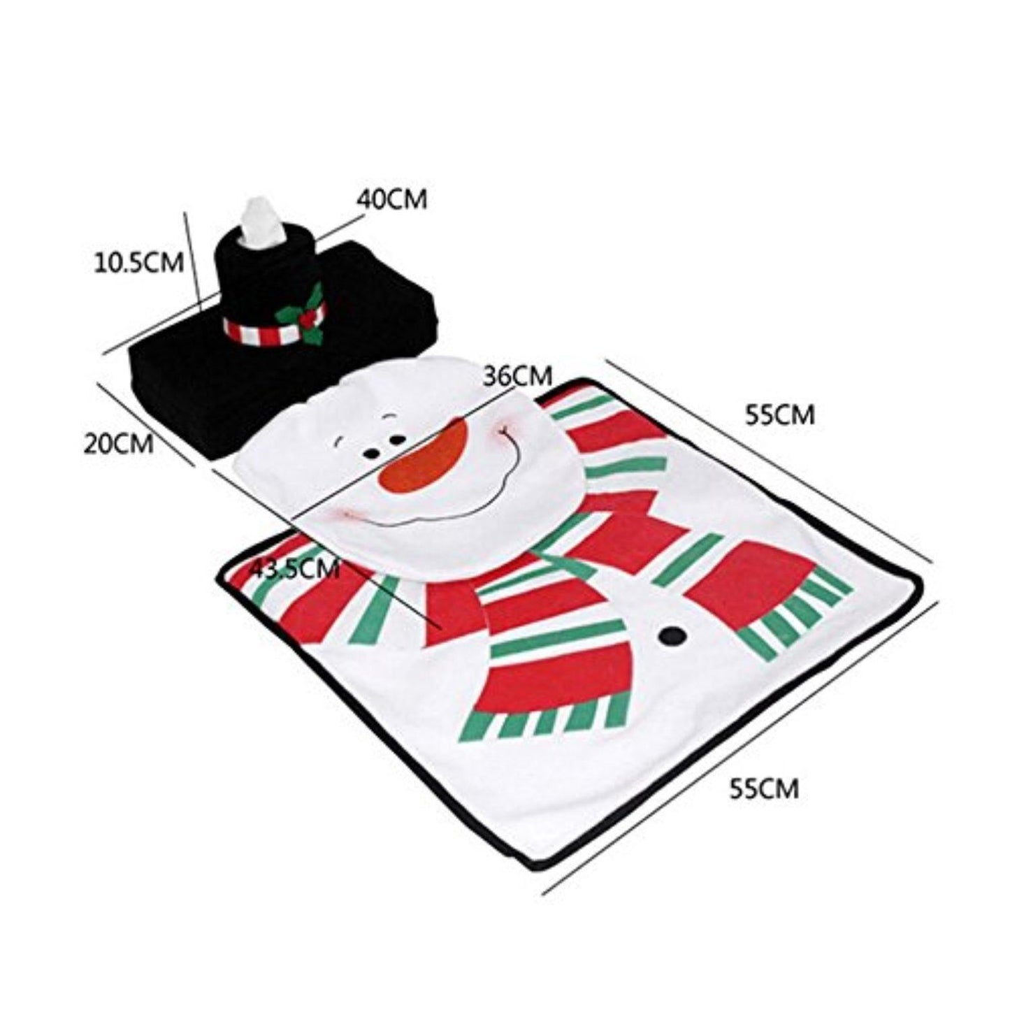 Christmas Snowman Toilet Seat Cover