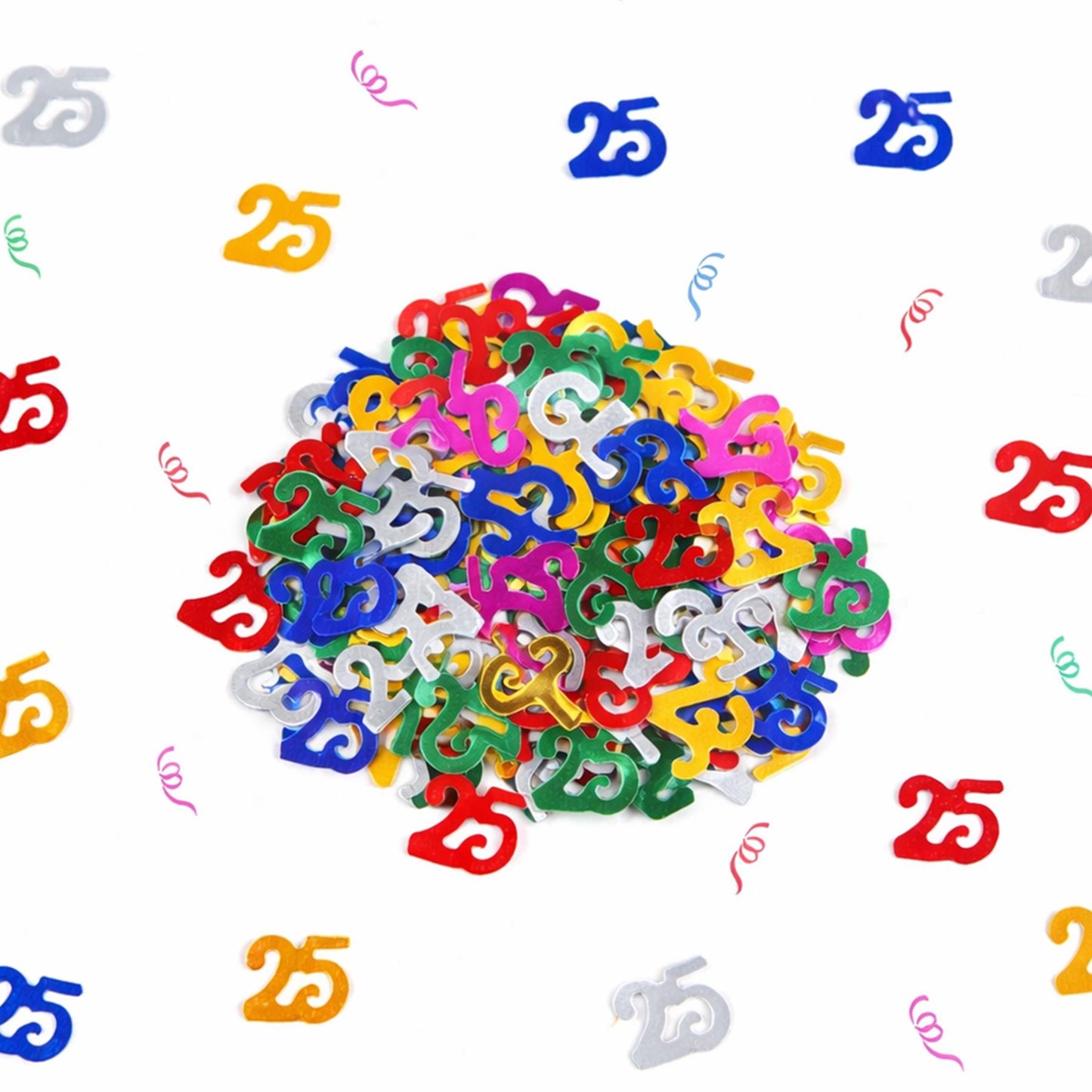 25th Birthday Confetti - Multicolour, 14g, 2 Pack