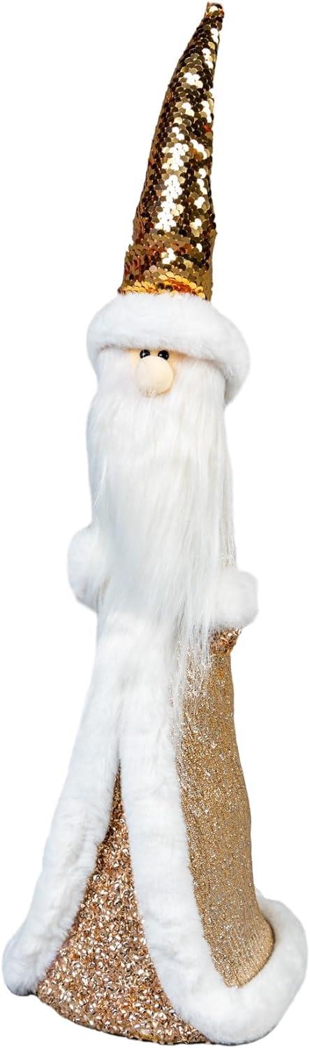 44 cm Gold Santa Christmas Figurine