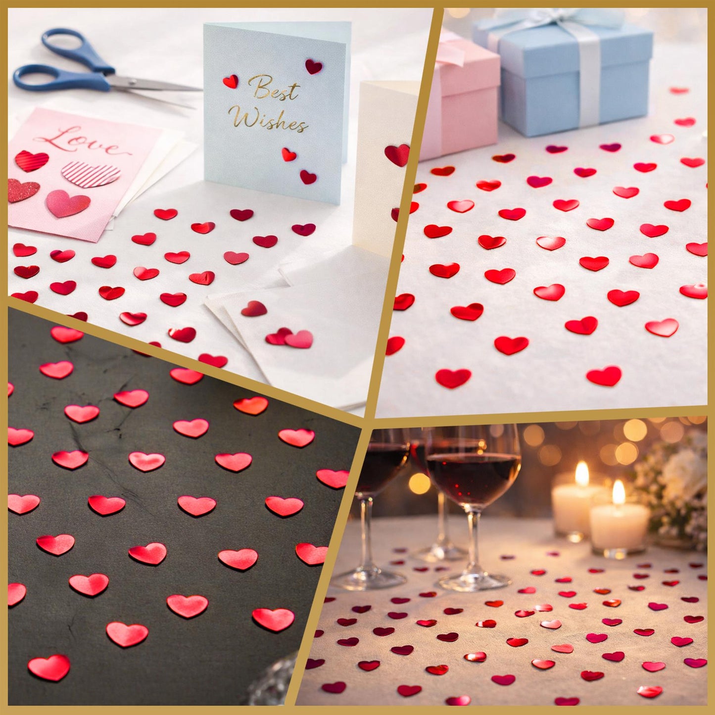 Heart Confetti Red 14g - 1pk