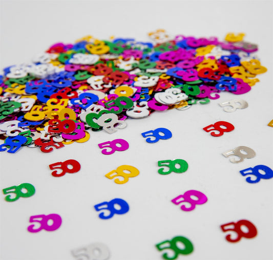 2 x 14g 50th Mix Happy Birthday Confetti