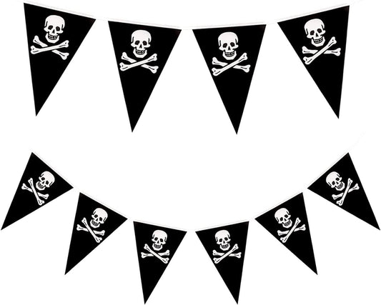 6M Plastic Pirate Party Bunting Banner