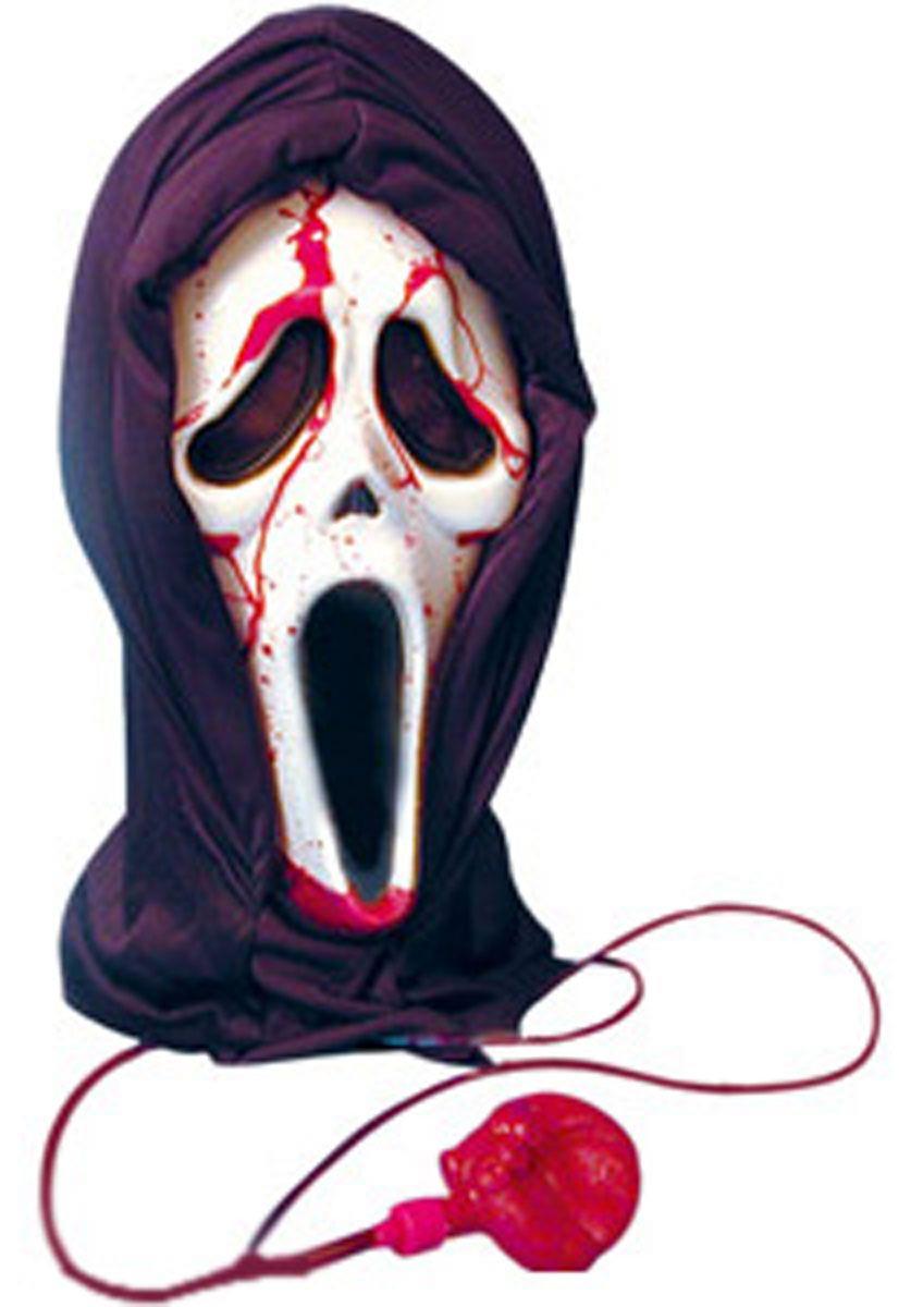 Halloween Bleeding Ghost Face Mask Scary Real Effect 2 Layered Design