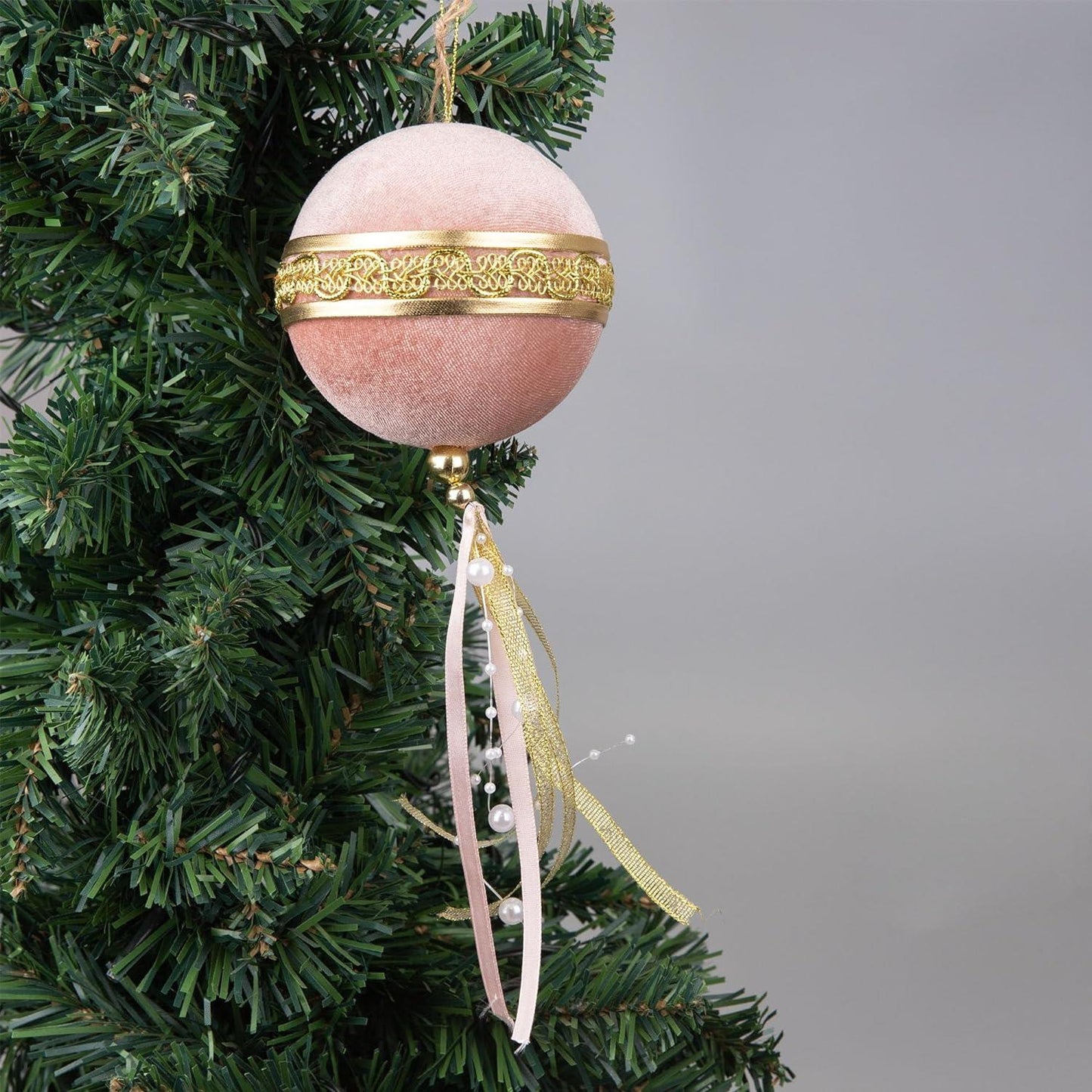 Pink Ball Decoration, 9cm