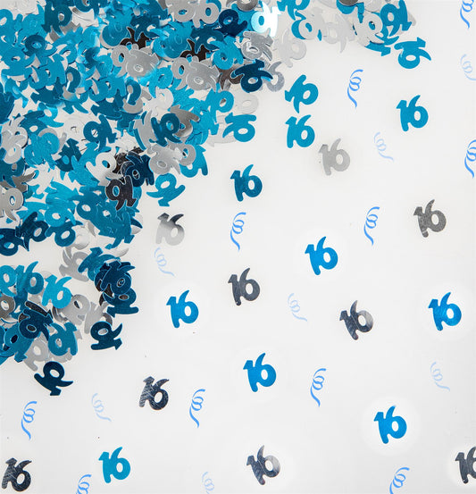 2 x 14g Blue Age 16th Birthday Confetti