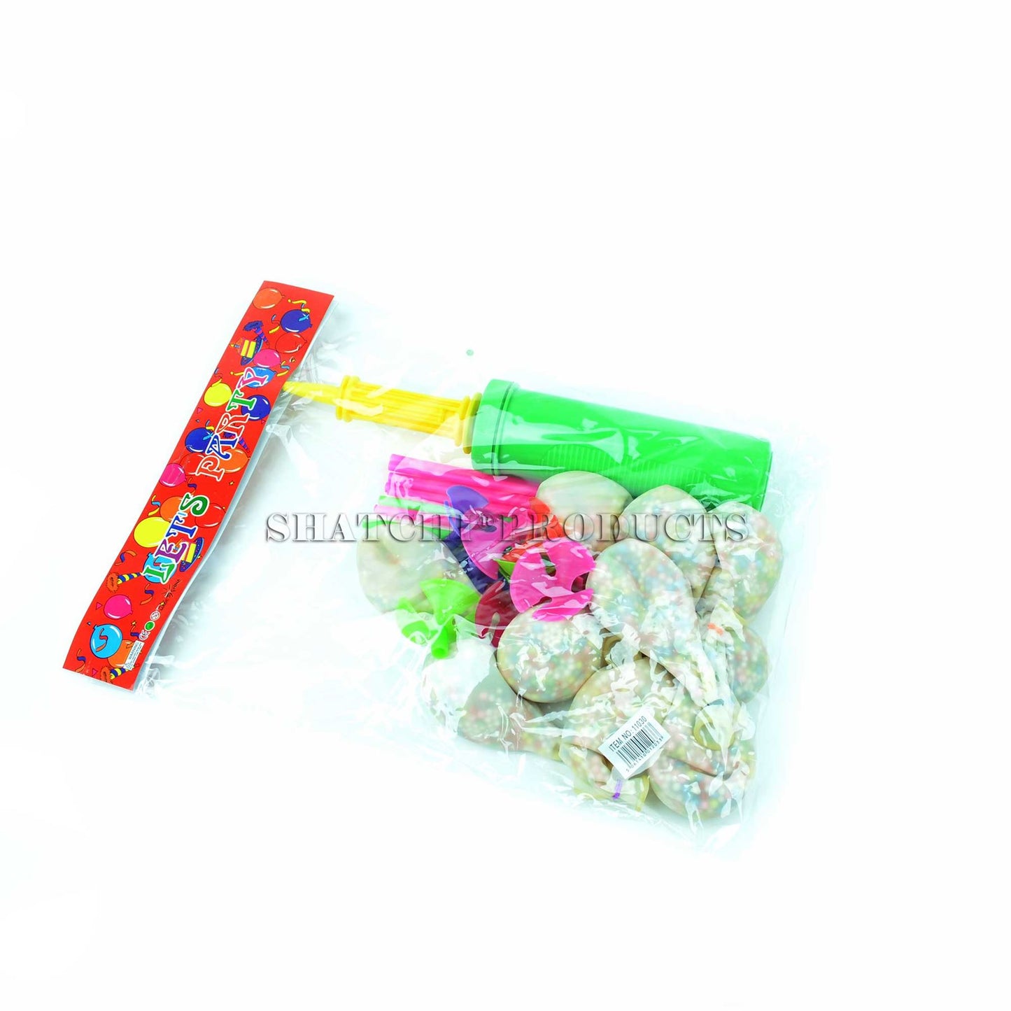 10 Stuffed Balloons Kit with Pump