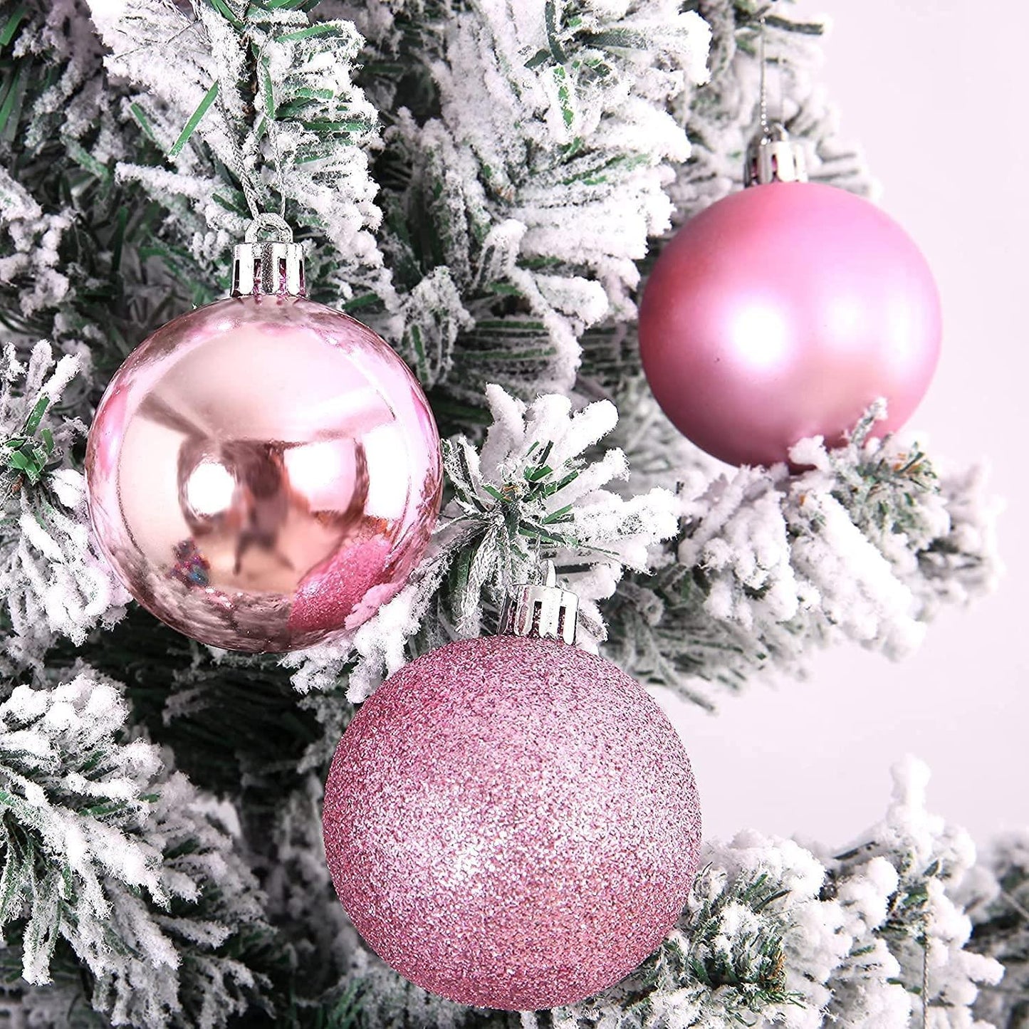 18 Pink Baubles - 5cm