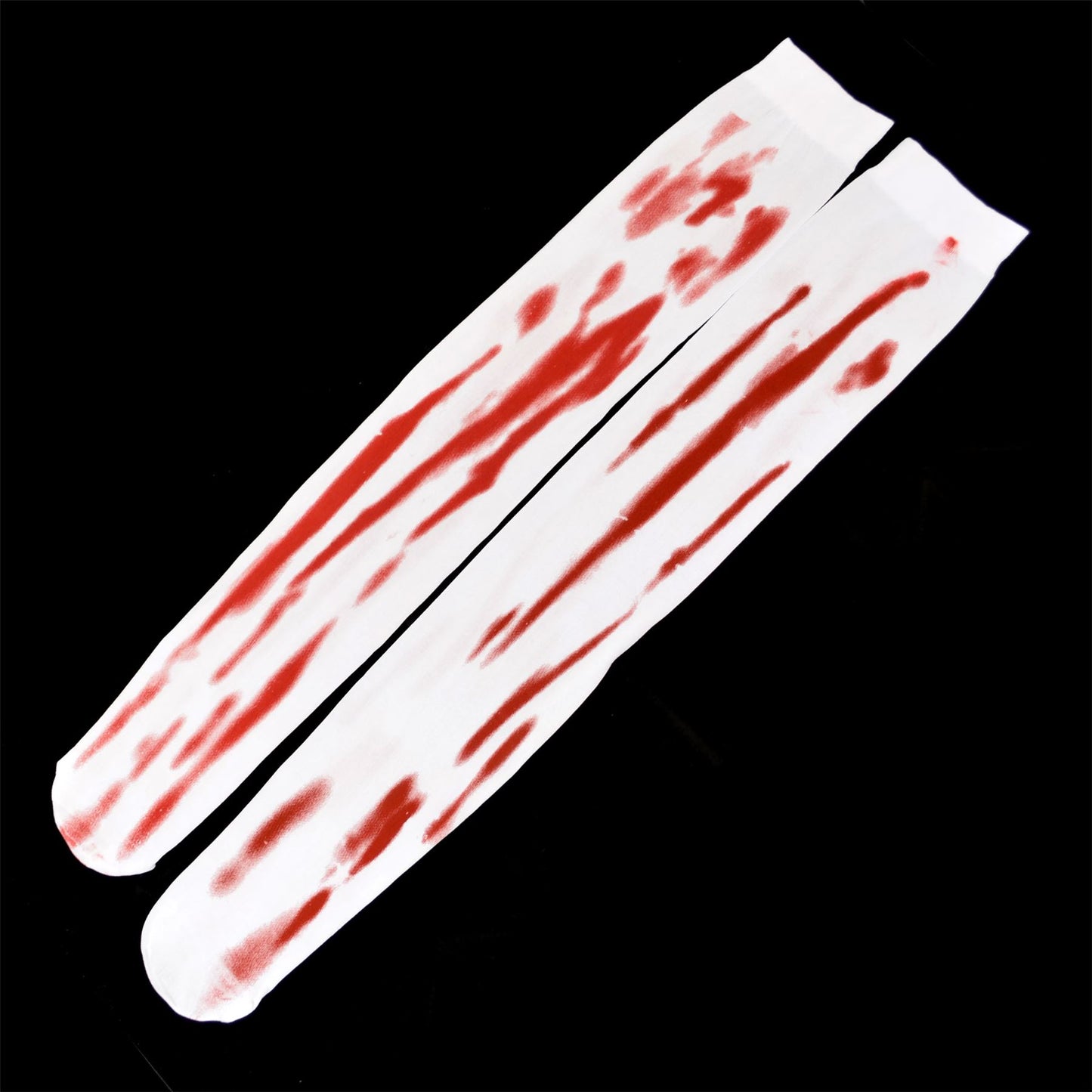 Scary Blood-Stained Halloween Stockings - Over Knee, 1 Pair