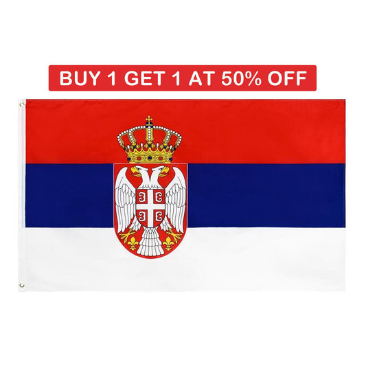 Serbia Flag (5x3ft)