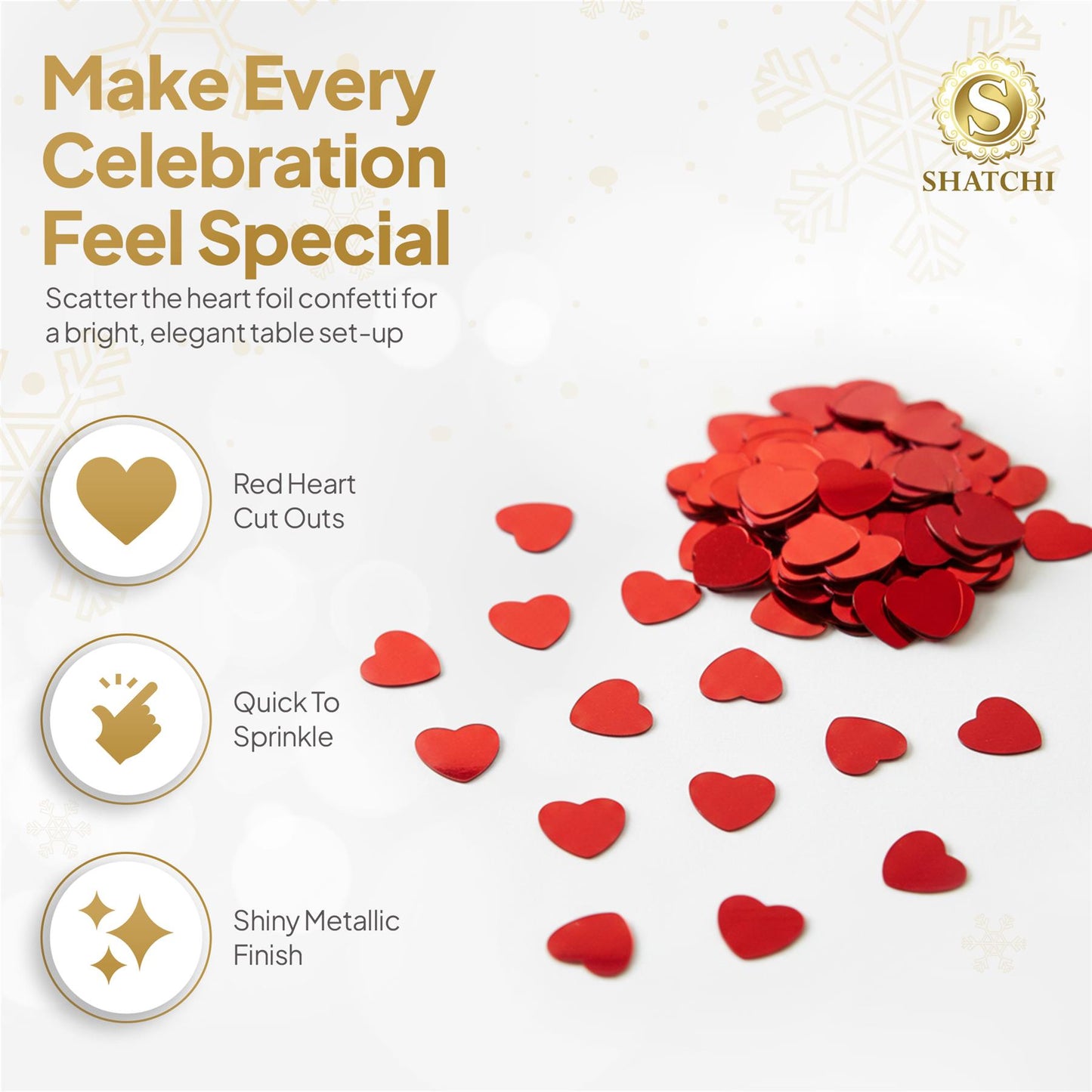 Jumbo Heart Confetti Red - 14g 1PK