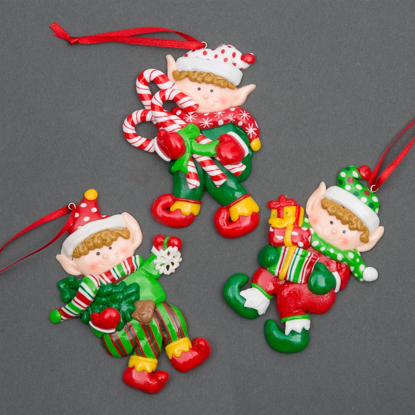 Christmas Hanging Decoration - 3pcs Ceramic