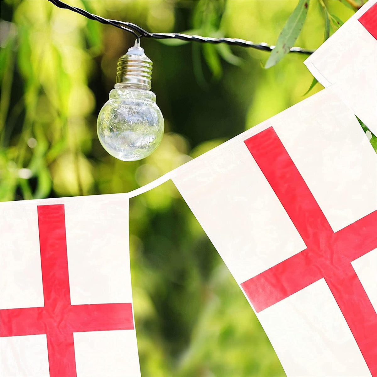 STGEORGE ENGLAND FLAG BUNTING DECORATION RUGBY WORLD CUP 6m 20FLAGS