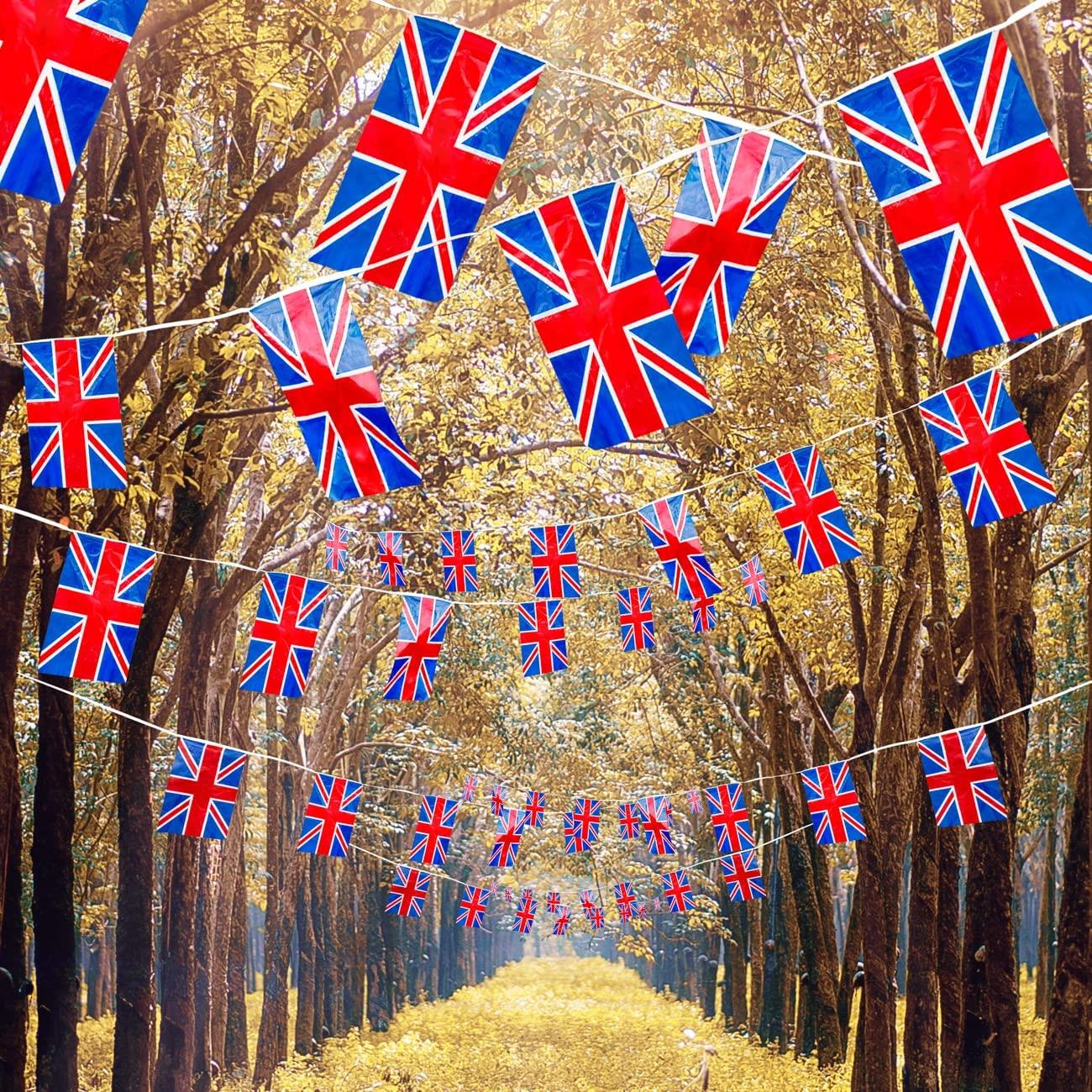 12ft Union Jack Bunting - 11 Flags