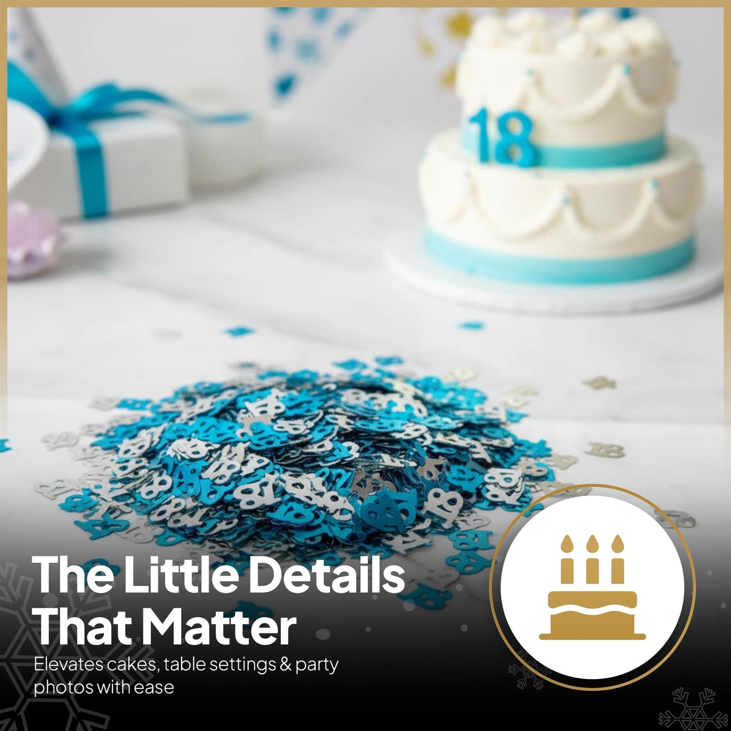 14g 18th Blue Happy Birthday Confetti