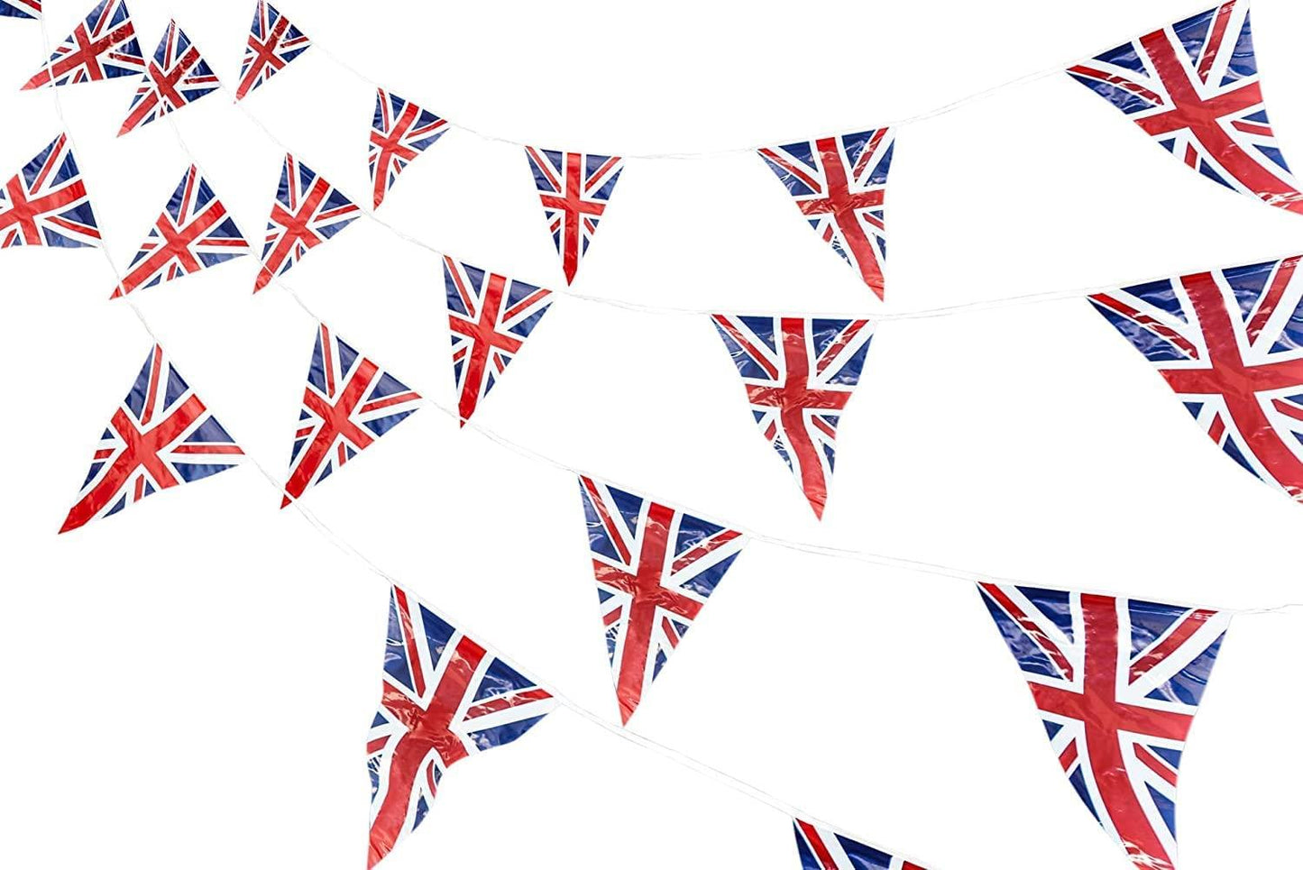 60ft Union Jack 40 Triangle Bunting